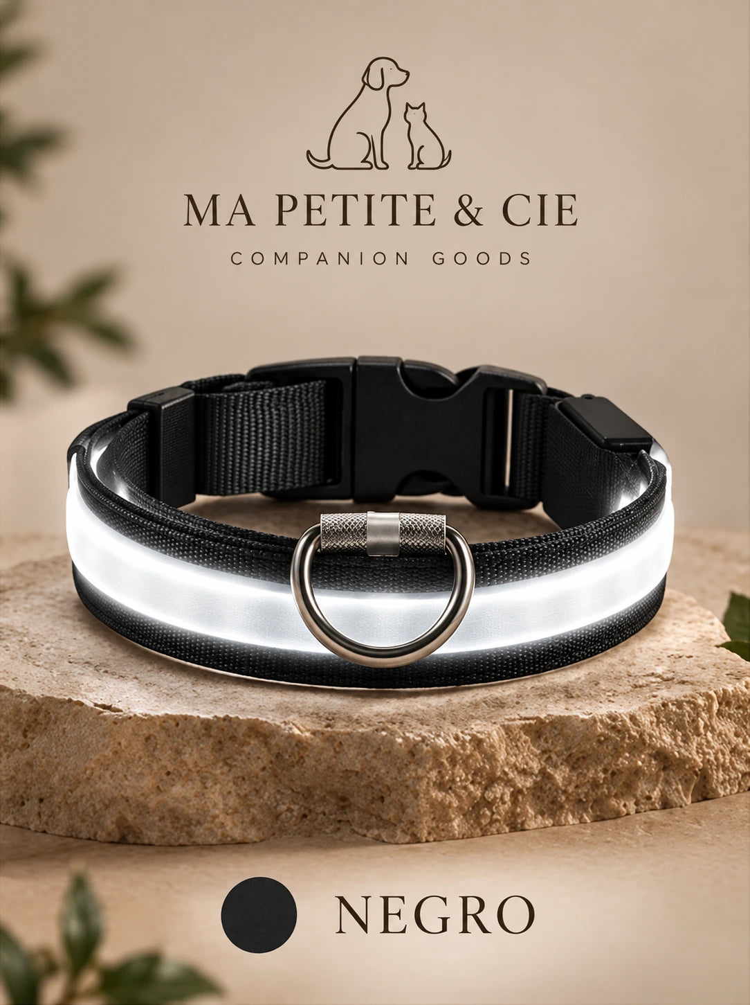 Collar Luminoso LED Recargable para Perros | Ma Petite & Cie™